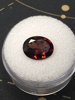Genuine 4.2ct Red Zircon Tanzanian Loose Gem - Natural Gemstone